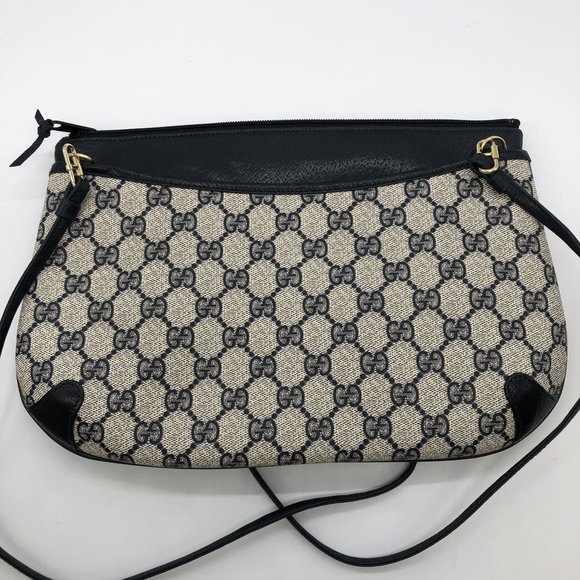 GUCCI 904 02 026 Shoulder Bag GG Supreme Old Gucci Navy - Picture 2 of 10